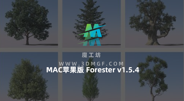 Mac苹果版-花草树木森林植物生成器C4D插件 Forester v1.5.4+Expansion Pack V1+2预设包 Mac苹果版-花草树木森林植物生成器C4D插件 Forester v1.5.4+Expansion Pack V1+2预设包